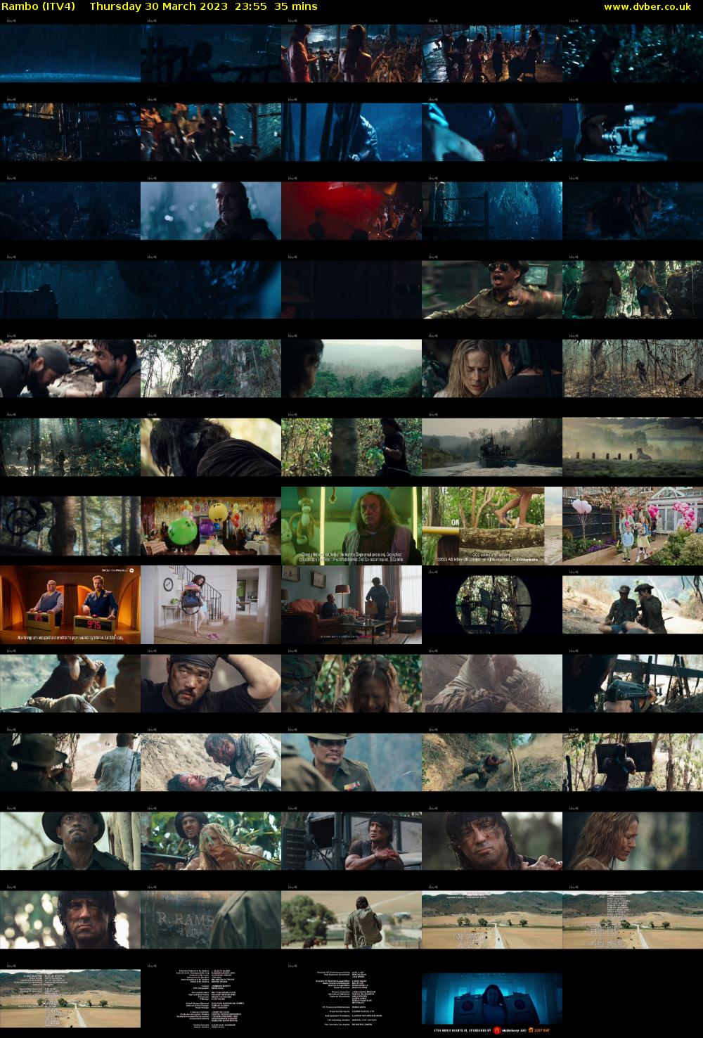 Rambo (ITV4) Thursday 30 March 2023 23:55 - 00:30