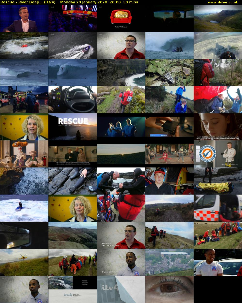 Rescue - River Deep... (ITV4) Monday 20 January 2020 20:00 - 20:30