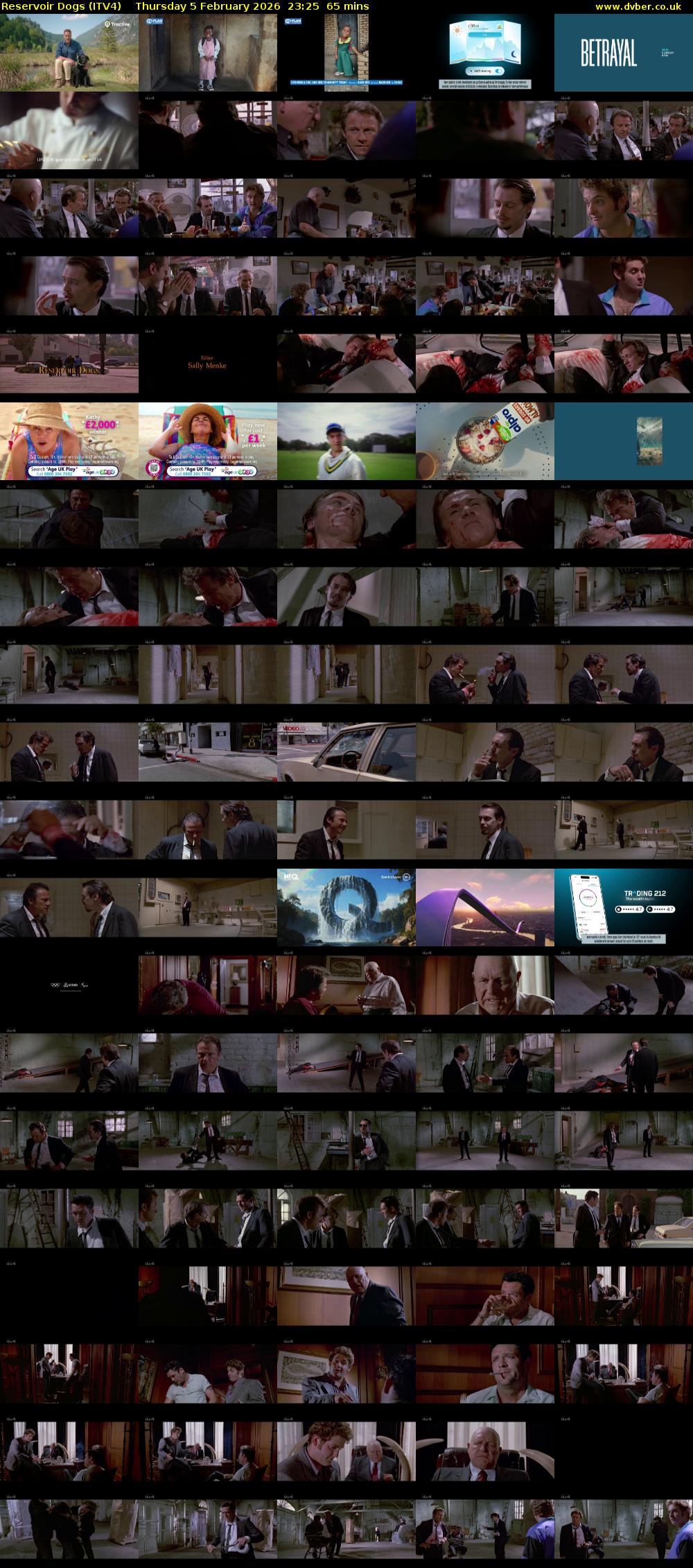 Reservoir Dogs (ITV4) Thursday 5 February 2026 23:25 - 00:30