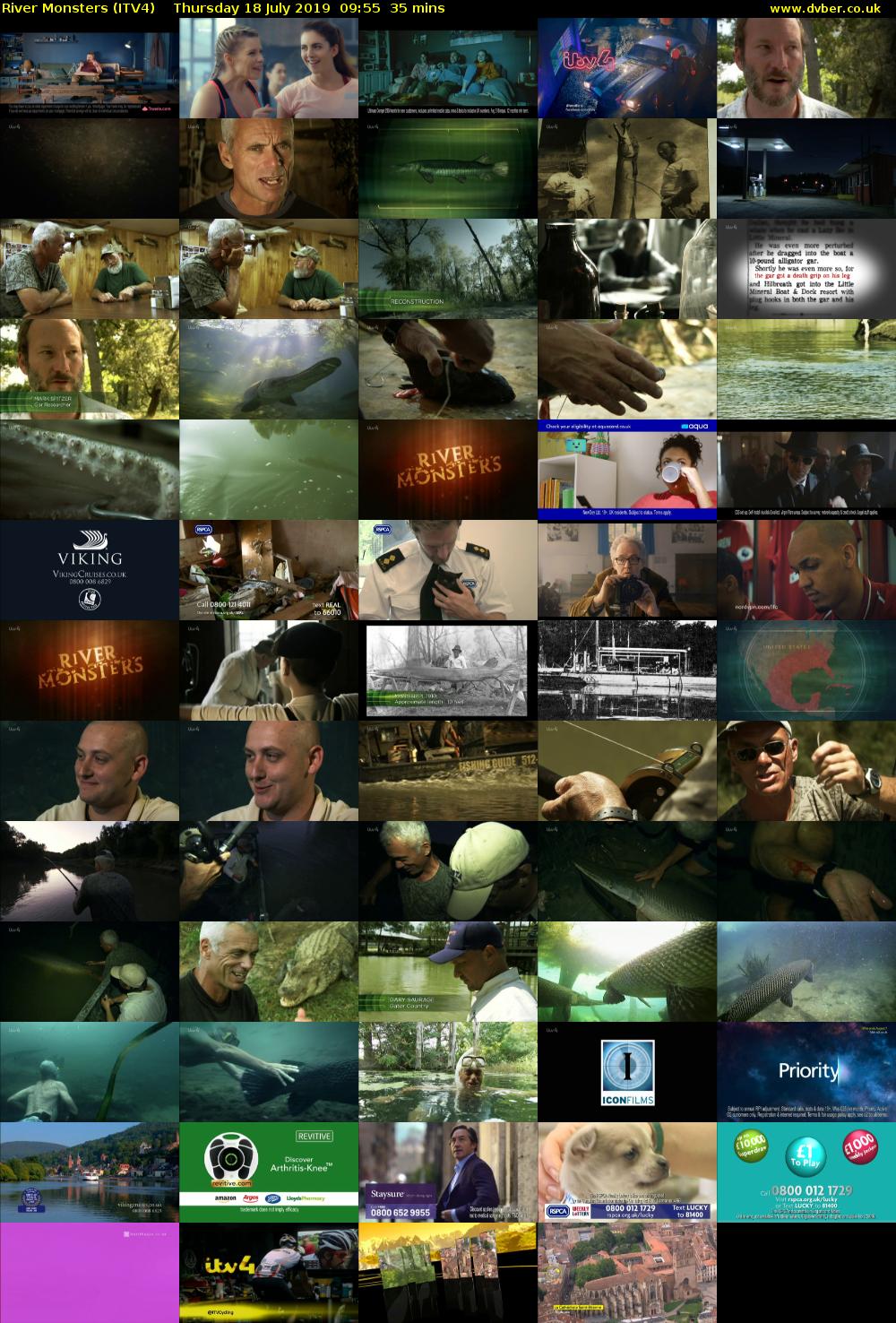 River Monsters (ITV4) Thursday 18 July 2019 09:55 - 10:30