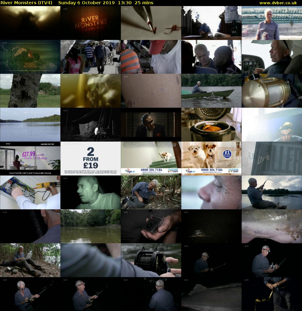 River Monsters (ITV4) Sunday 6 October 2019 13:30 - 13:55