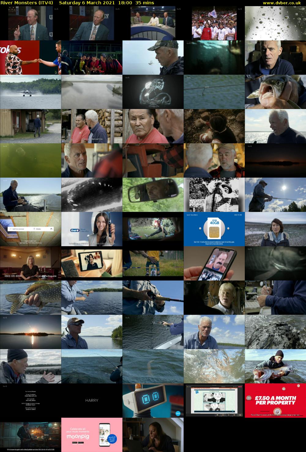 River Monsters (ITV4) Saturday 6 March 2021 18:00 - 18:35