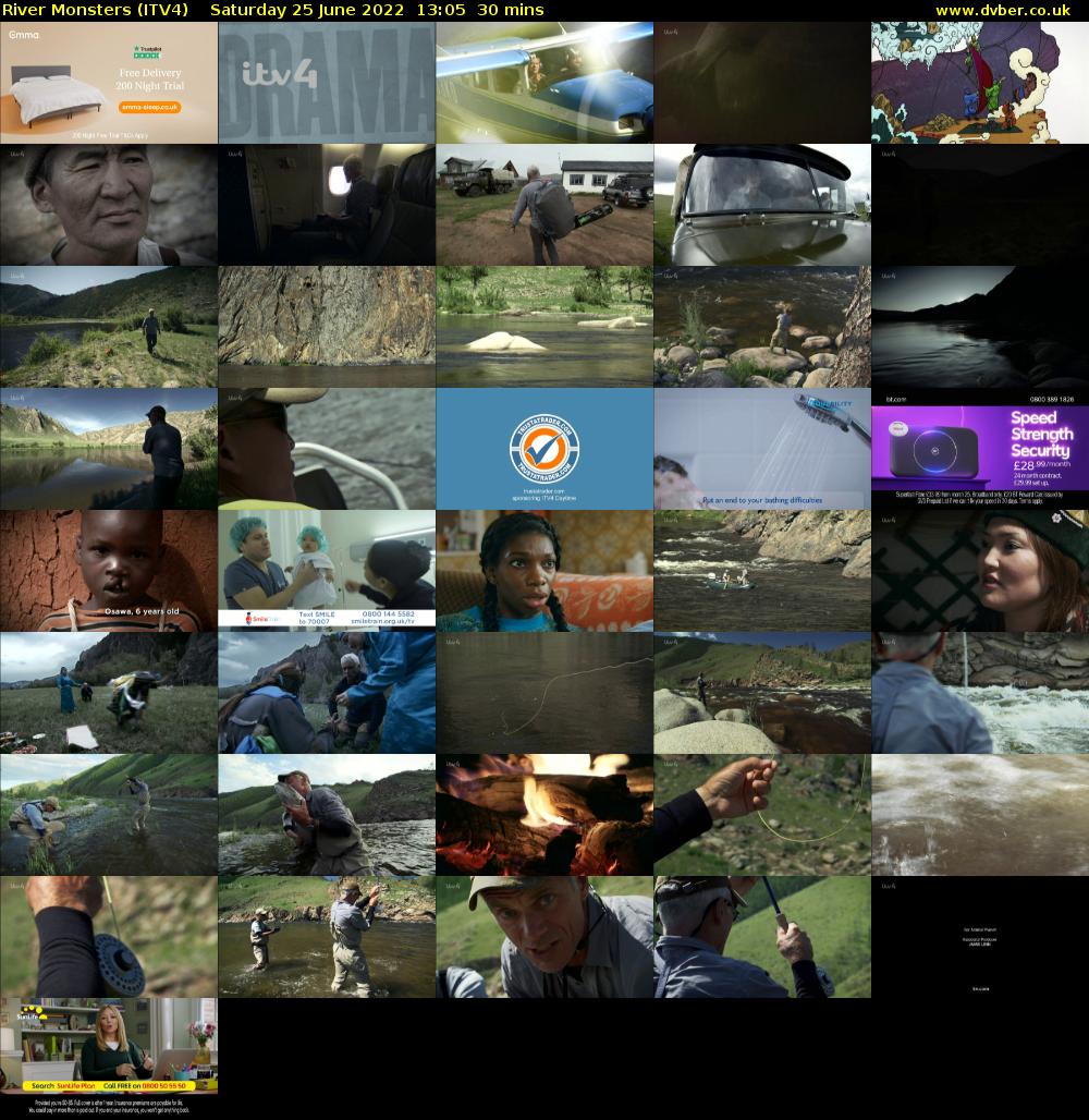 River Monsters (ITV4) Saturday 25 June 2022 13:05 - 13:35