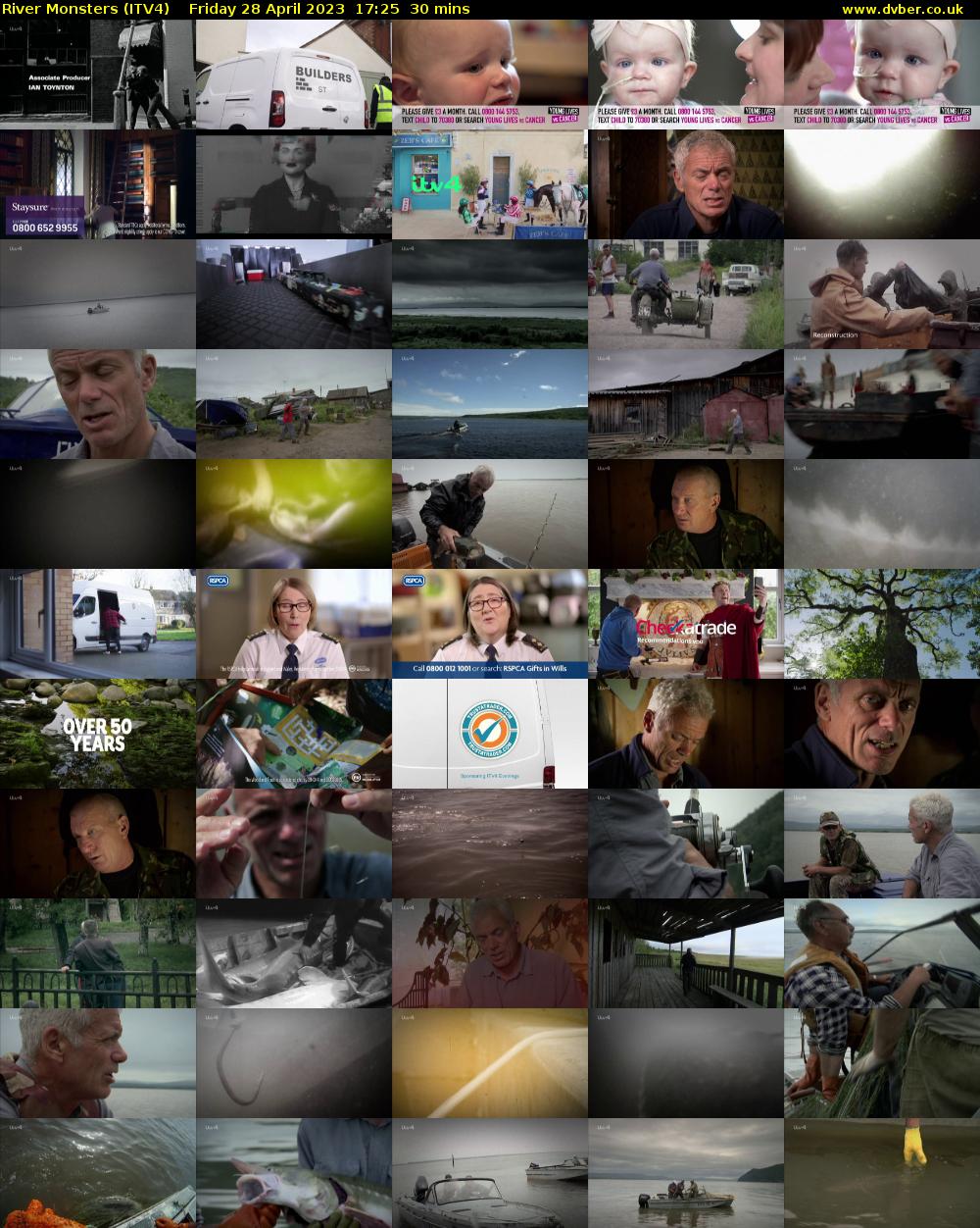 River Monsters (ITV4) Friday 28 April 2023 17:25 - 17:55
