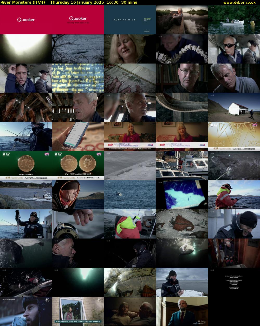 River Monsters (ITV4) Thursday 16 January 2025 16:30 - 17:00