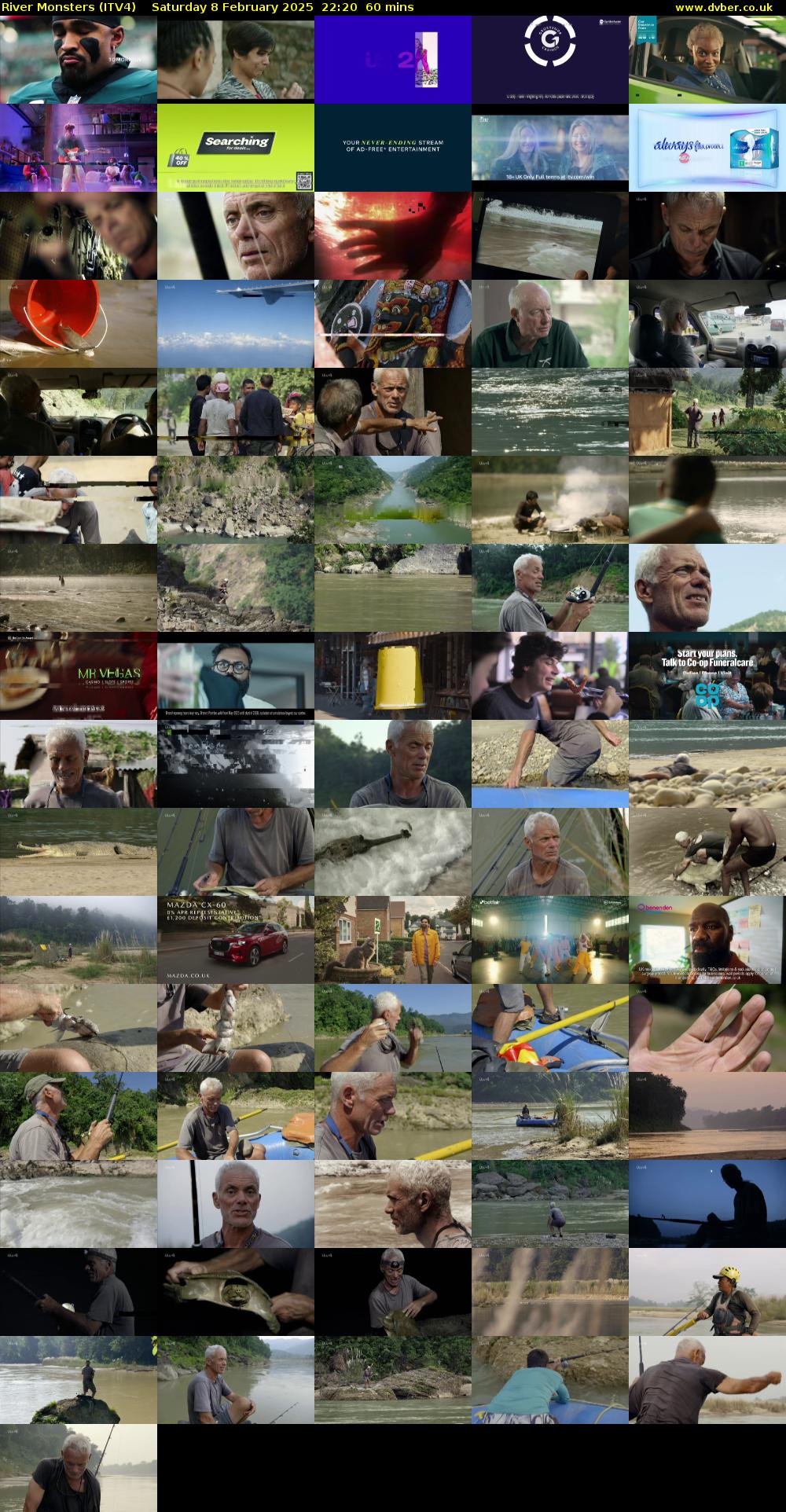 River Monsters (ITV4) Saturday 8 February 2025 22:20 - 23:20