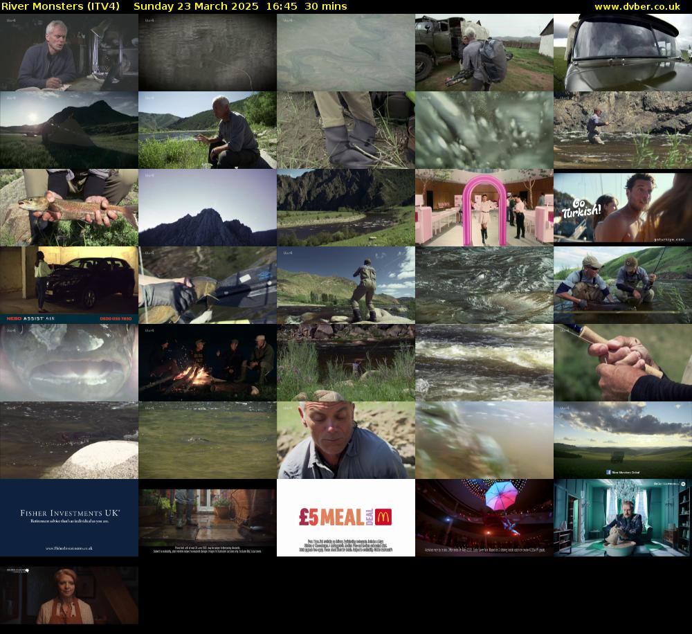 River Monsters (ITV4) Sunday 23 March 2025 16:45 - 17:15