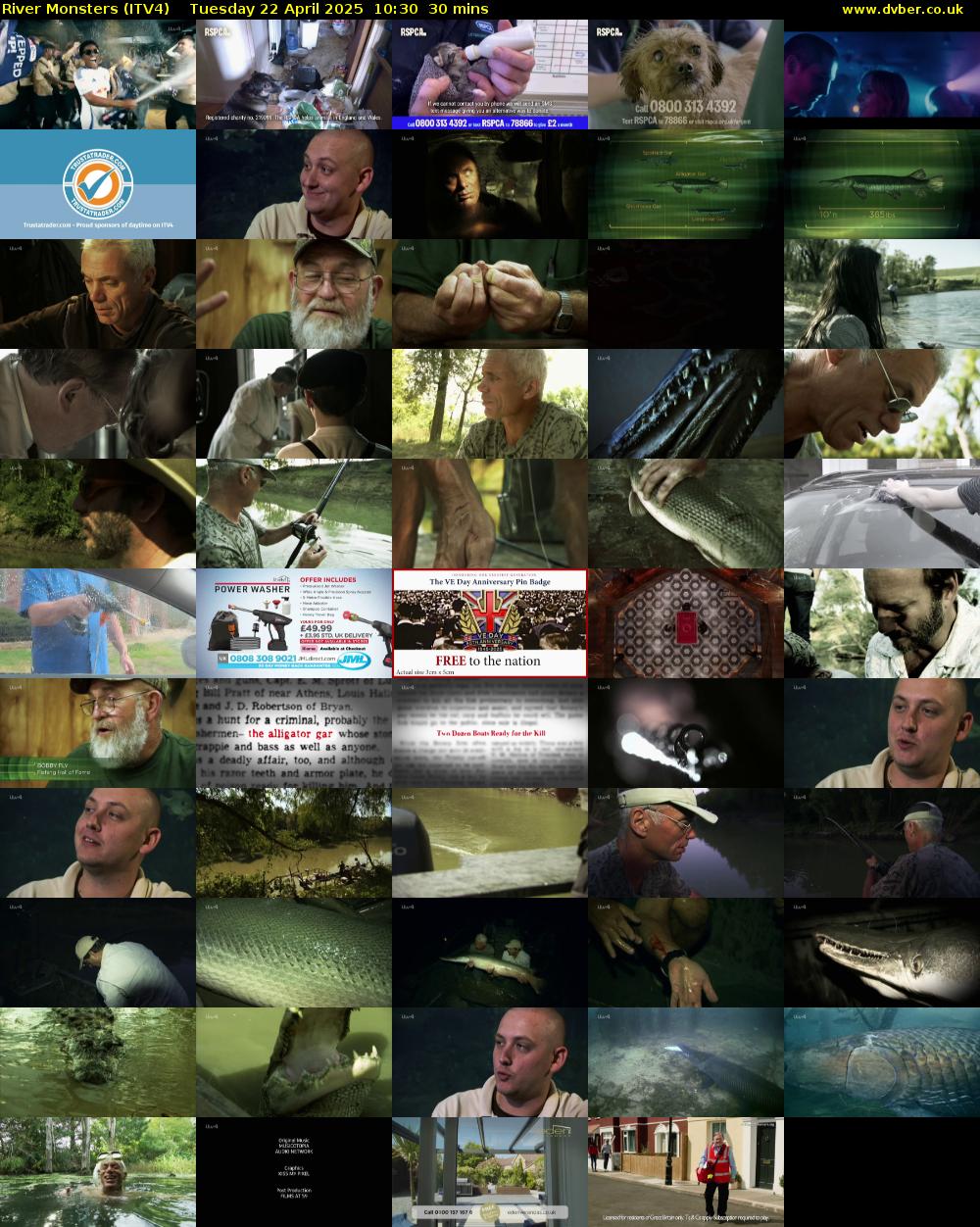River Monsters (ITV4) Tuesday 22 April 2025 10:30 - 11:00