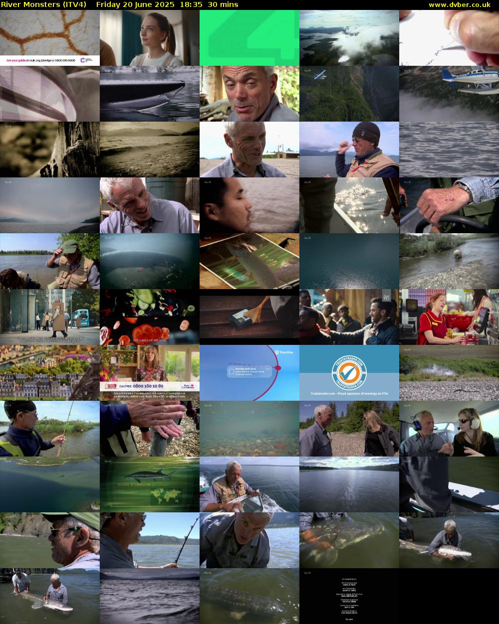 River Monsters (ITV4) Friday 20 June 2025 18:35 - 19:05