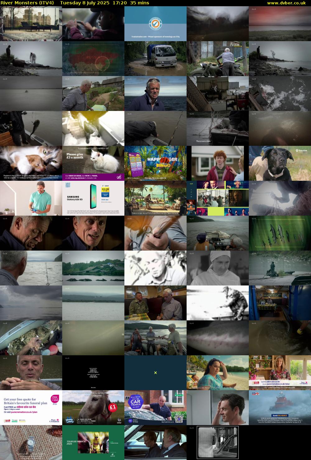 River Monsters (ITV4) Tuesday 8 July 2025 17:20 - 17:55