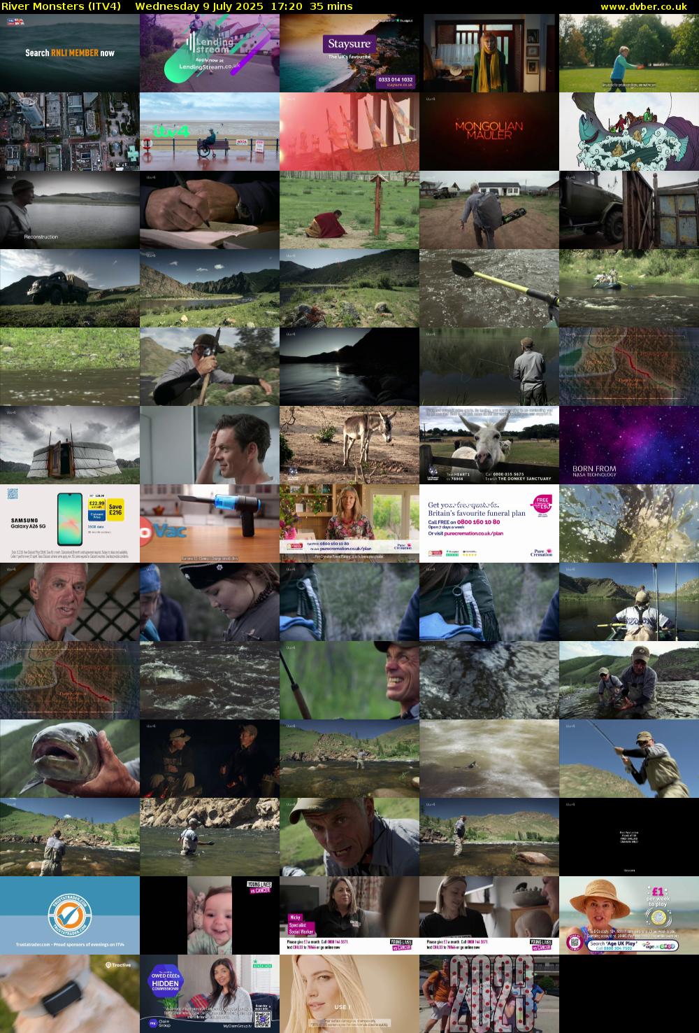 River Monsters (ITV4) Wednesday 9 July 2025 17:20 - 17:55