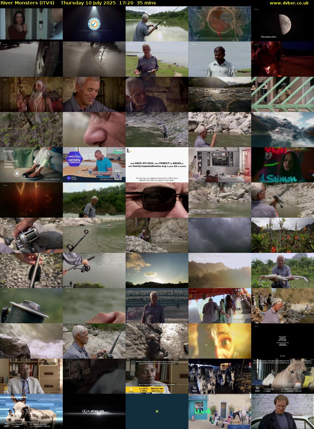 River Monsters (ITV4) Thursday 10 July 2025 17:20 - 17:55