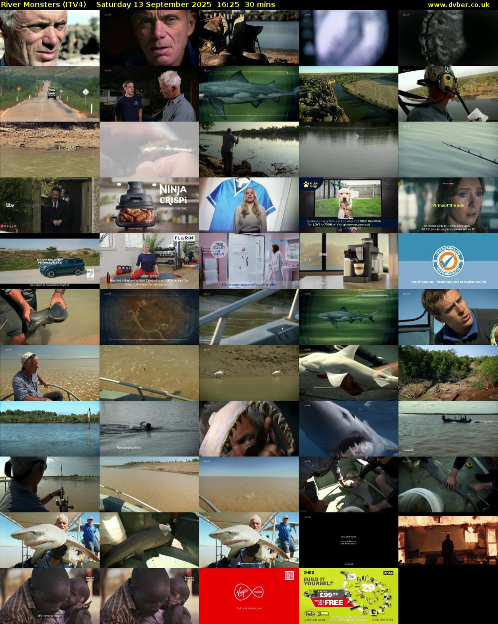 River Monsters (ITV4) Saturday 13 September 2025 16:25 - 16:55
