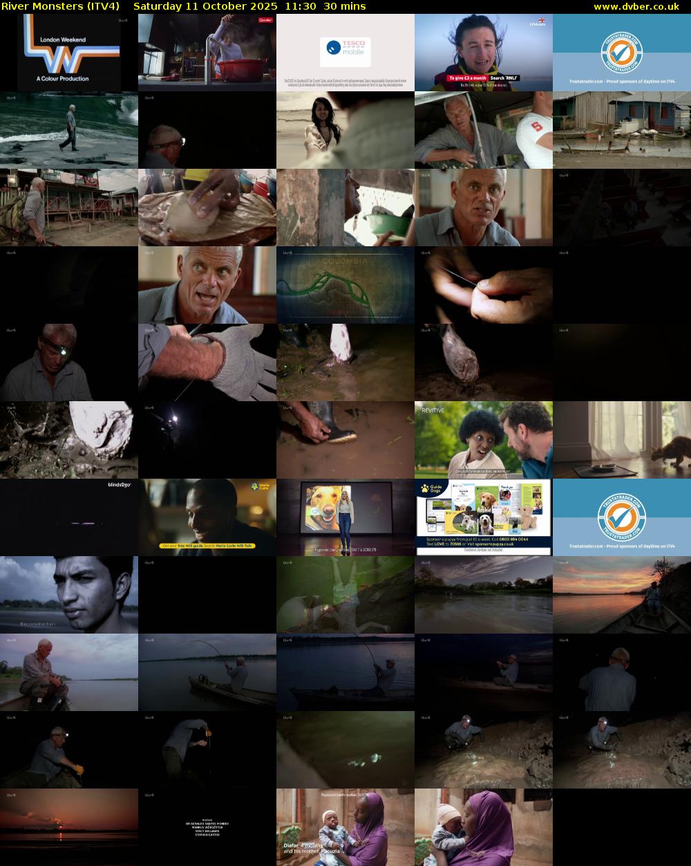 River Monsters (ITV4) Saturday 11 October 2025 11:30 - 12:00