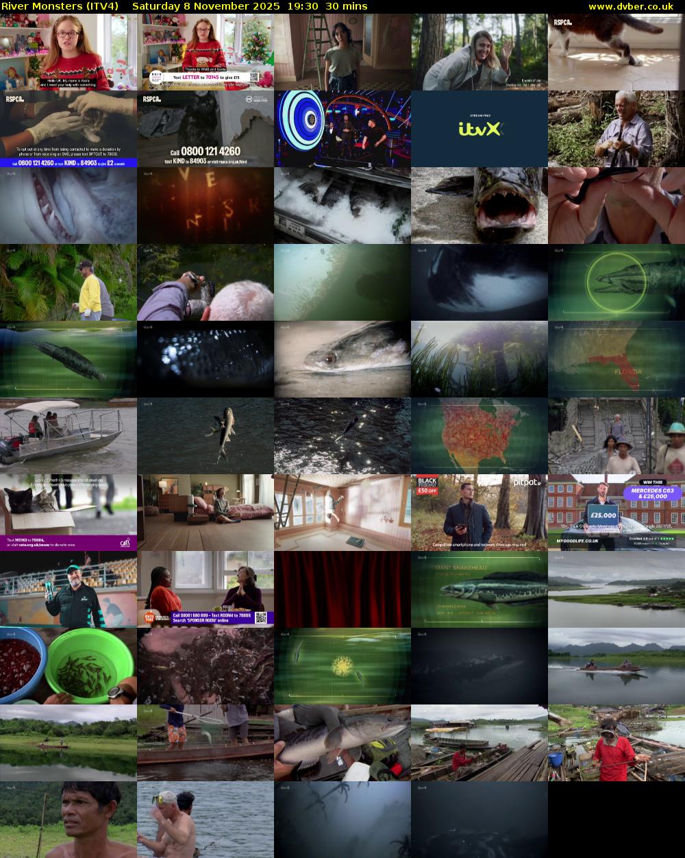 River Monsters (ITV4) Saturday 8 November 2025 19:30 - 20:00