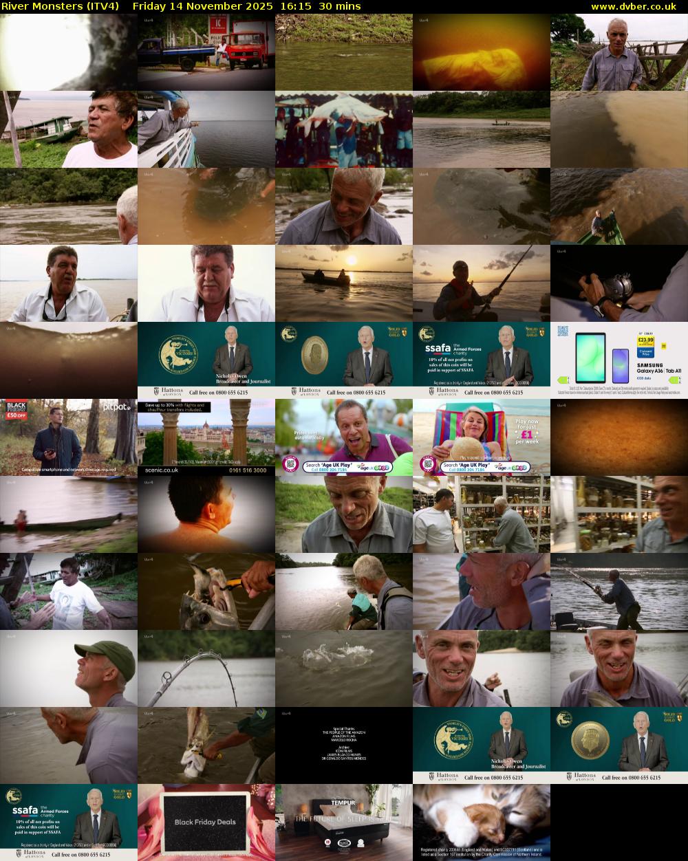 River Monsters (ITV4) Friday 14 November 2025 16:15 - 16:45