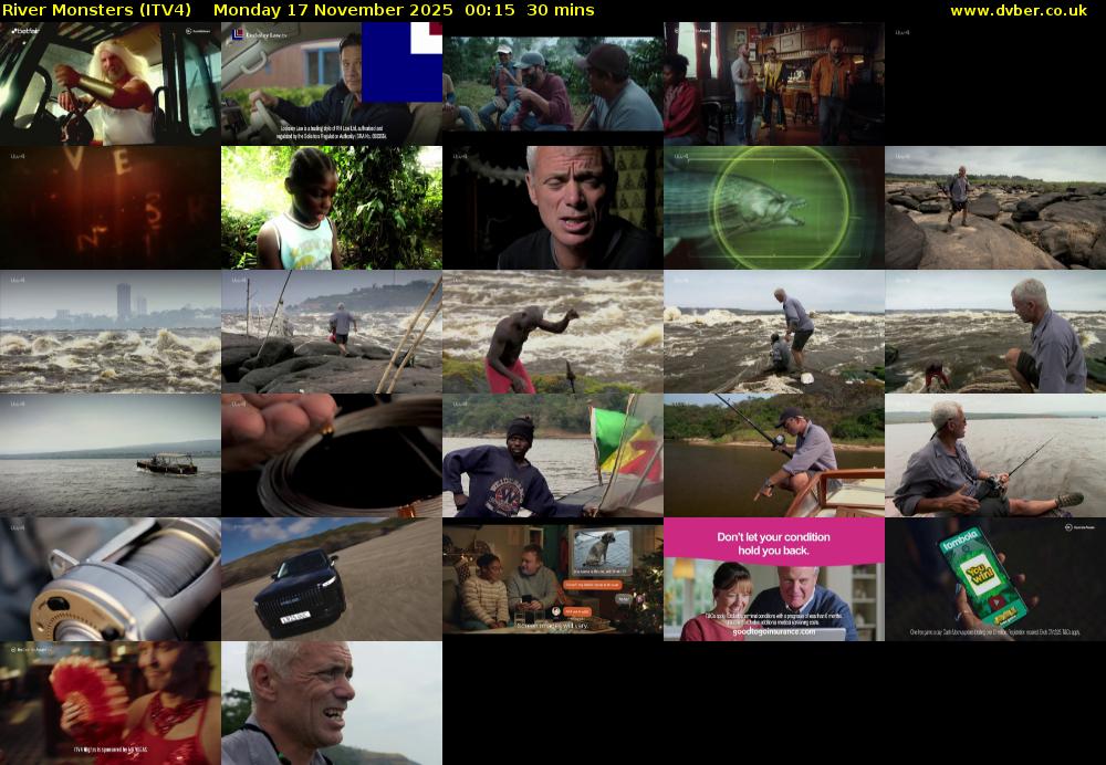 River Monsters (ITV4) Monday 17 November 2025 00:15 - 00:45