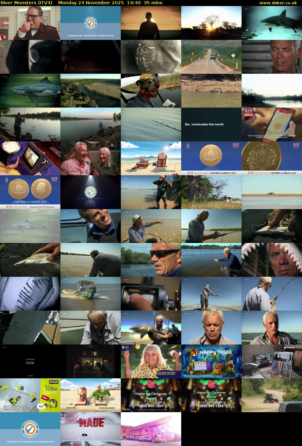 River Monsters (ITV4) Monday 24 November 2025 14:40 - 15:15