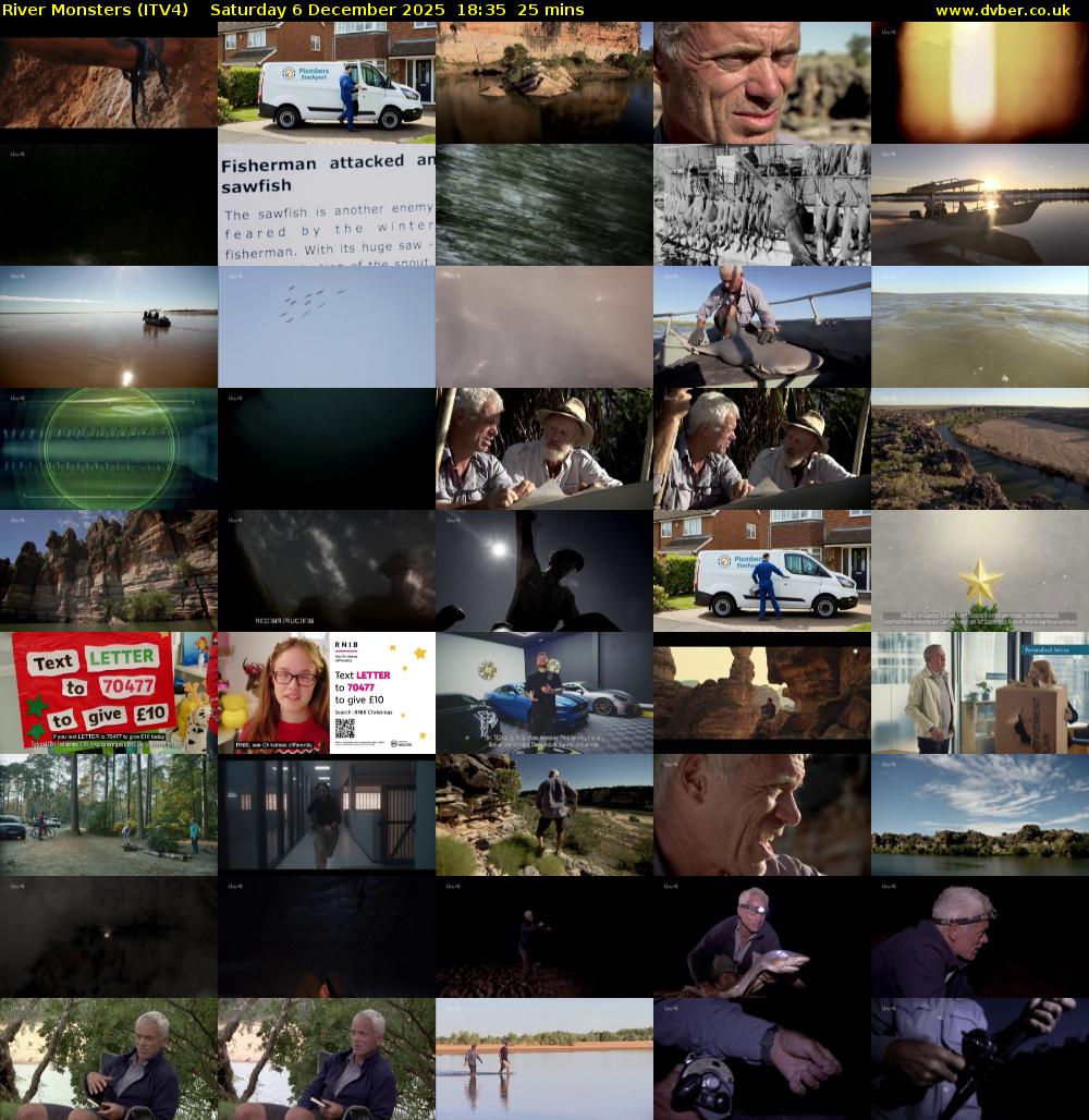River Monsters (ITV4) Saturday 6 December 2025 18:35 - 19:00