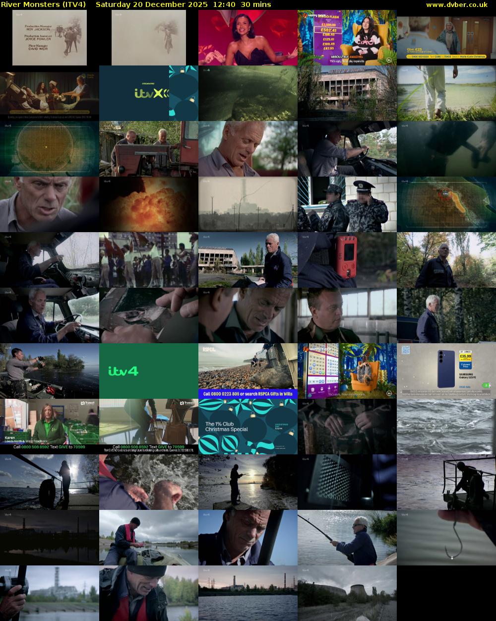 River Monsters (ITV4) Saturday 20 December 2025 12:40 - 13:10