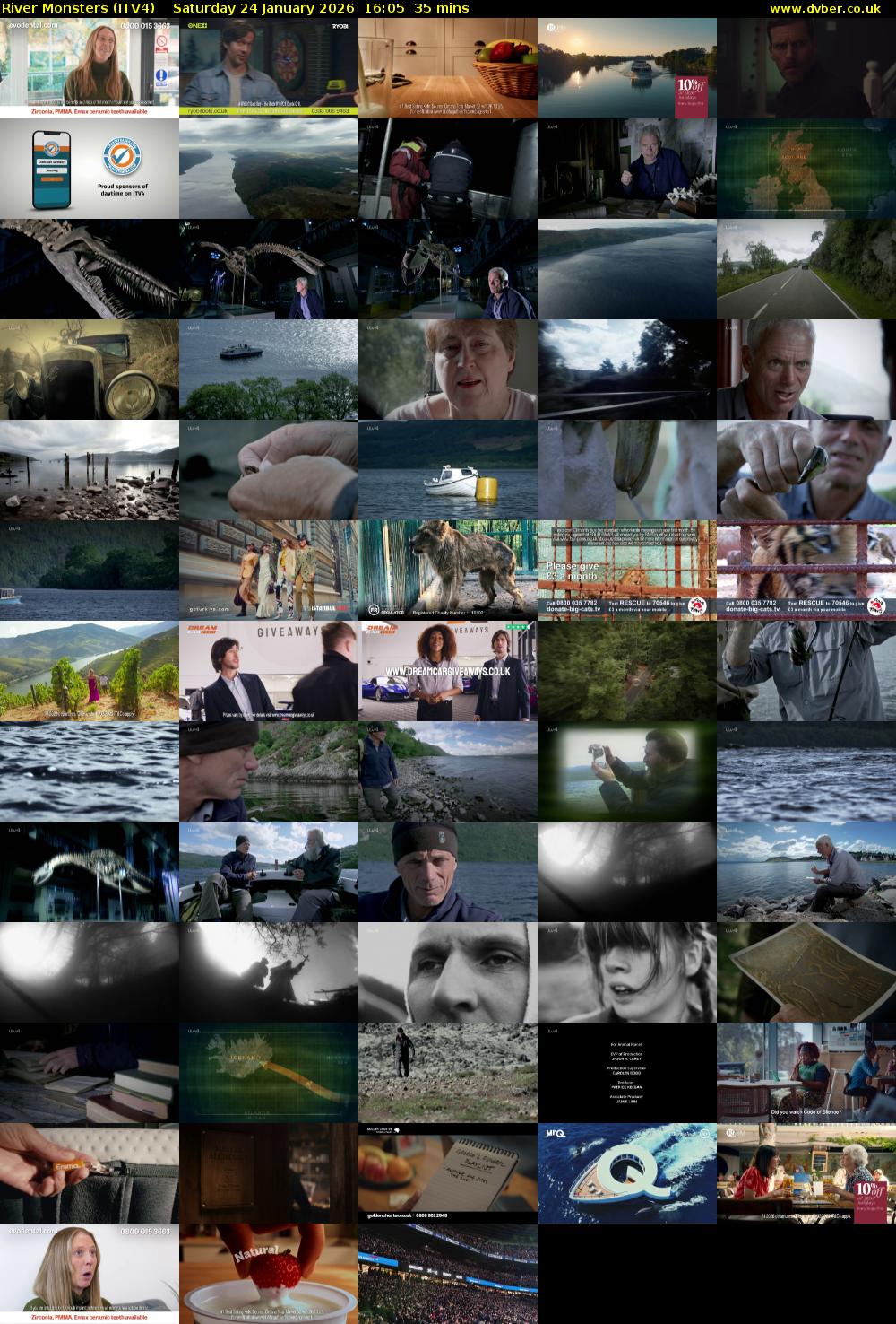 River Monsters (ITV4) Saturday 24 January 2026 16:05 - 16:40