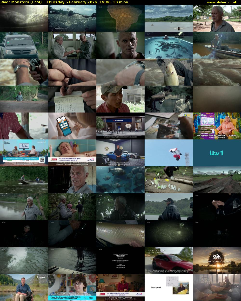 River Monsters (ITV4) Thursday 5 February 2026 19:00 - 19:30