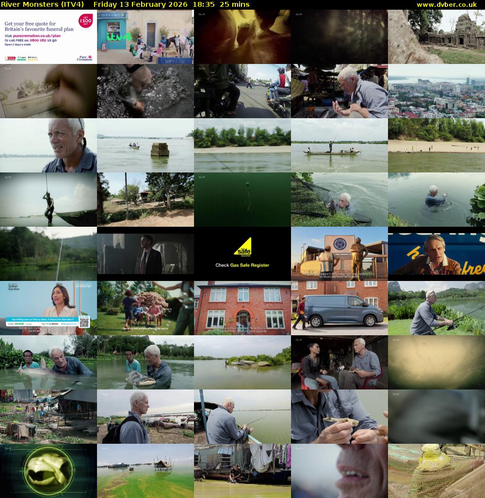 River Monsters (ITV4) Friday 13 February 2026 18:35 - 19:00
