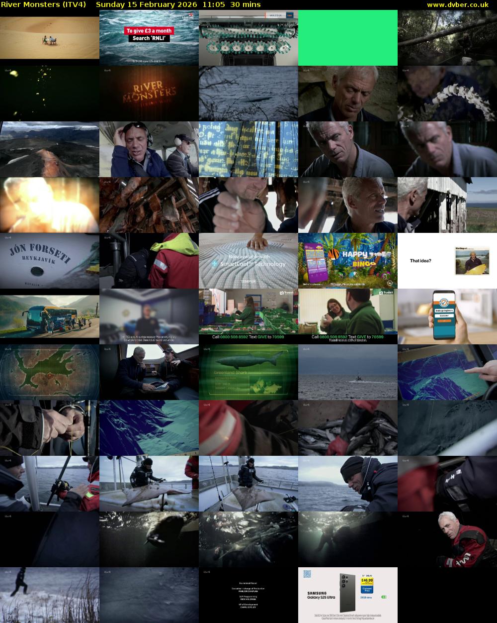 River Monsters (ITV4) Sunday 15 February 2026 11:05 - 11:35