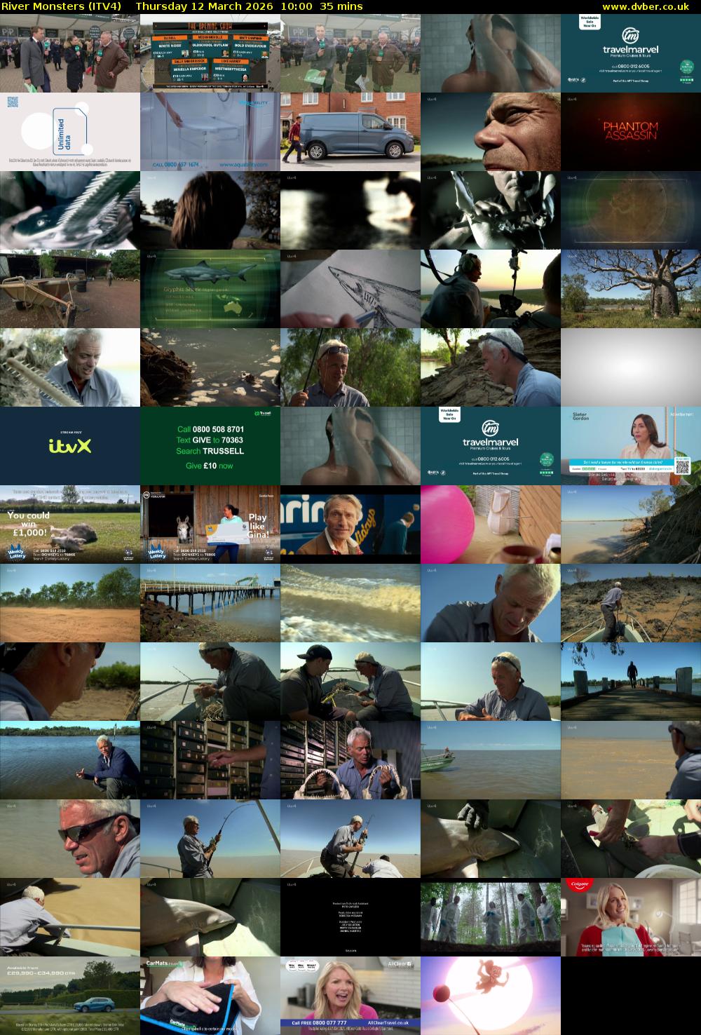 River Monsters (ITV4) Thursday 12 March 2026 10:00 - 10:35
