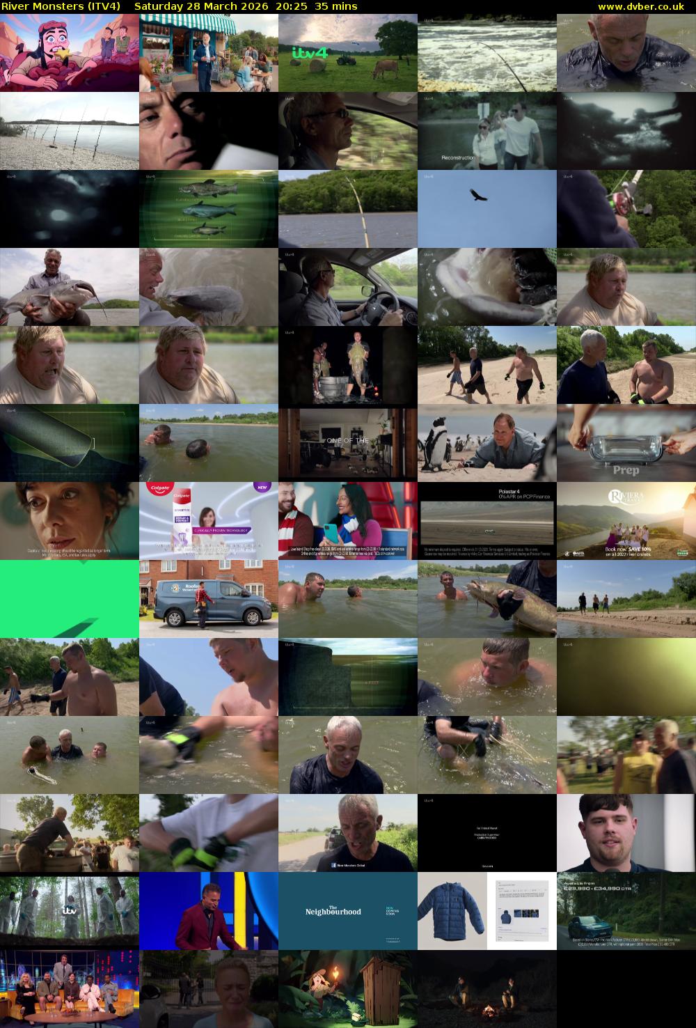 River Monsters (ITV4) Saturday 28 March 2026 20:25 - 21:00