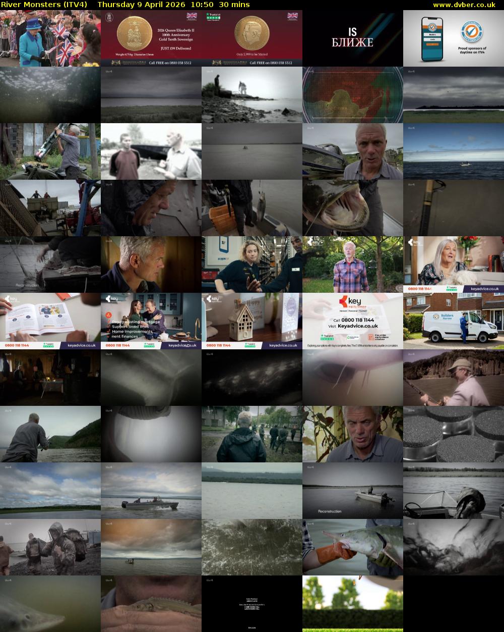 River Monsters (ITV4) Thursday 9 April 2026 10:50 - 11:20