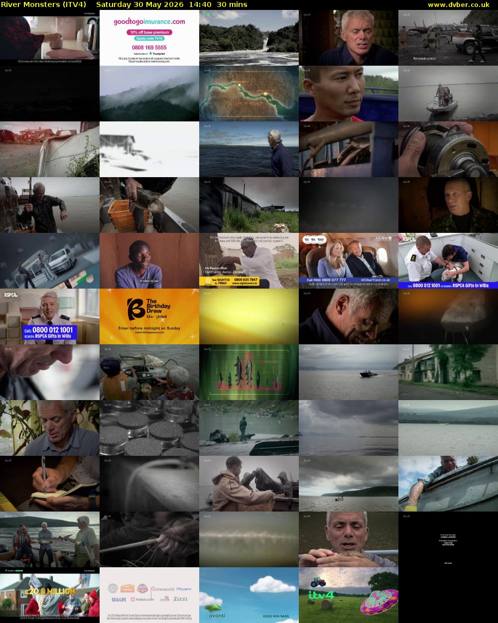 River Monsters (ITV4) Saturday 30 May 2026 14:40 - 15:10