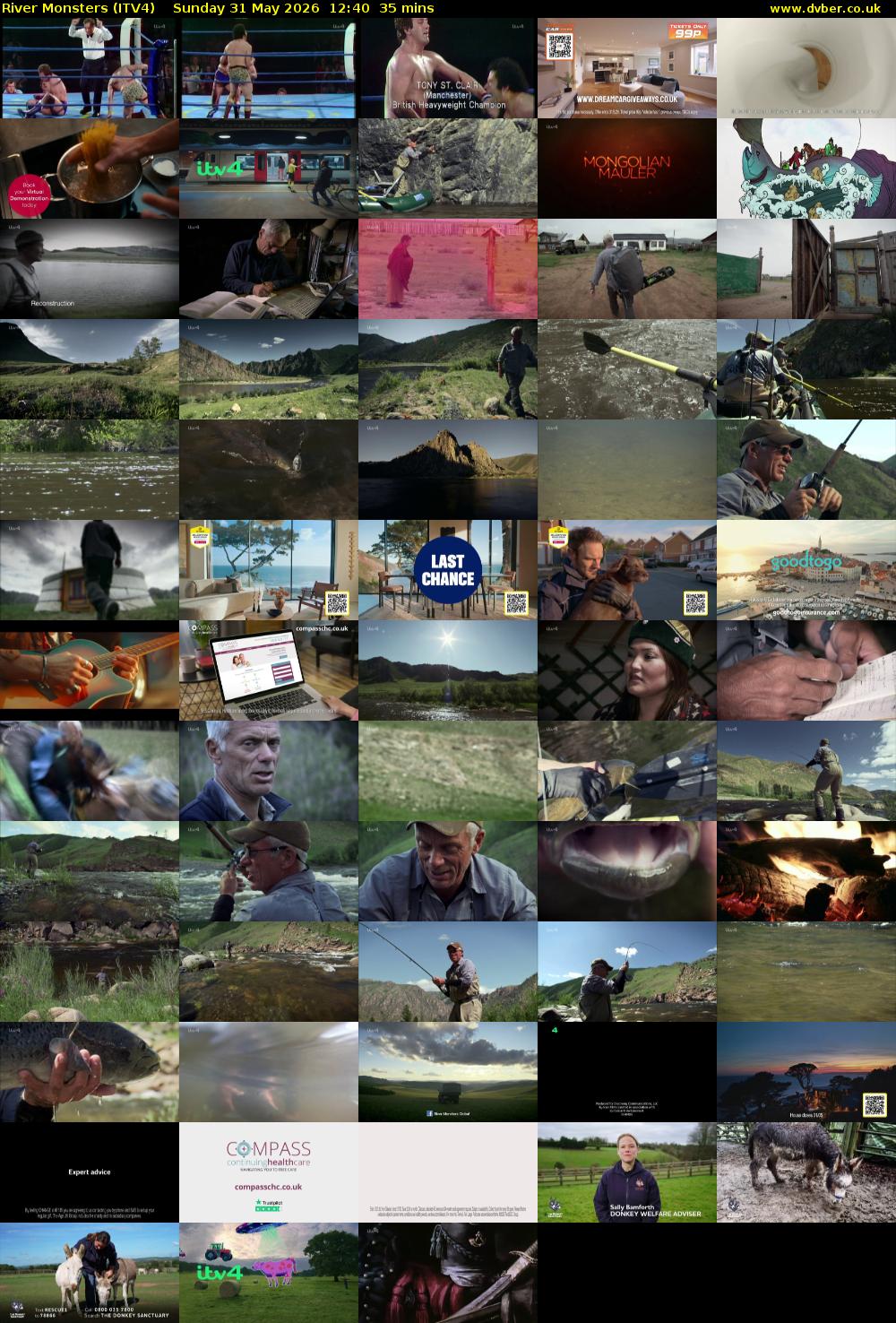 River Monsters (ITV4) Sunday 31 May 2026 12:40 - 13:15