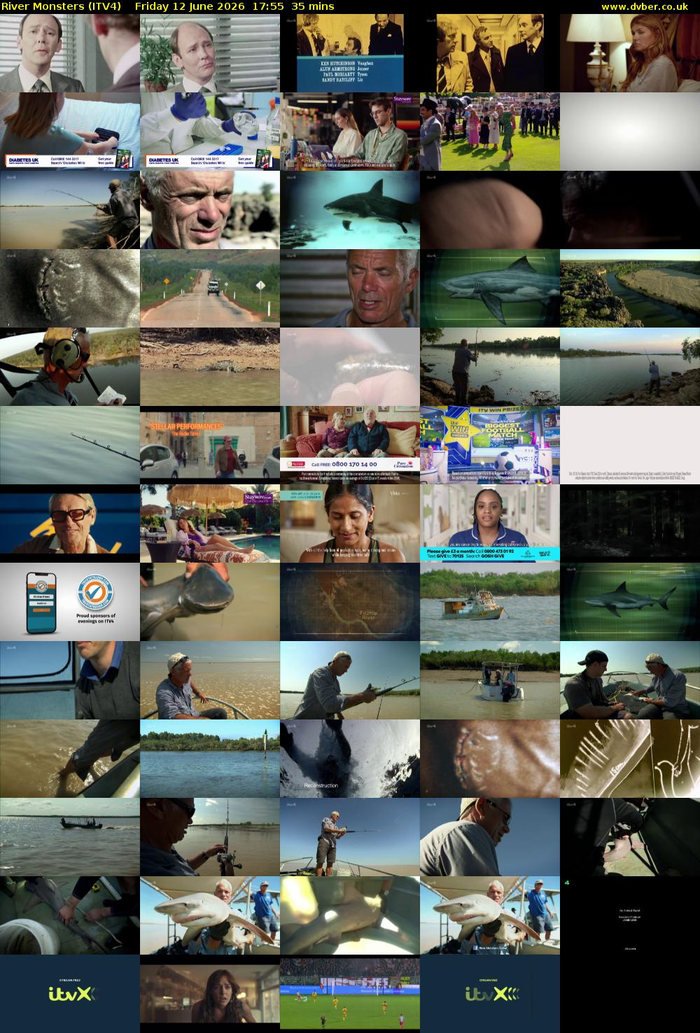 River Monsters (ITV4) Friday 12 June 2026 17:55 - 18:30