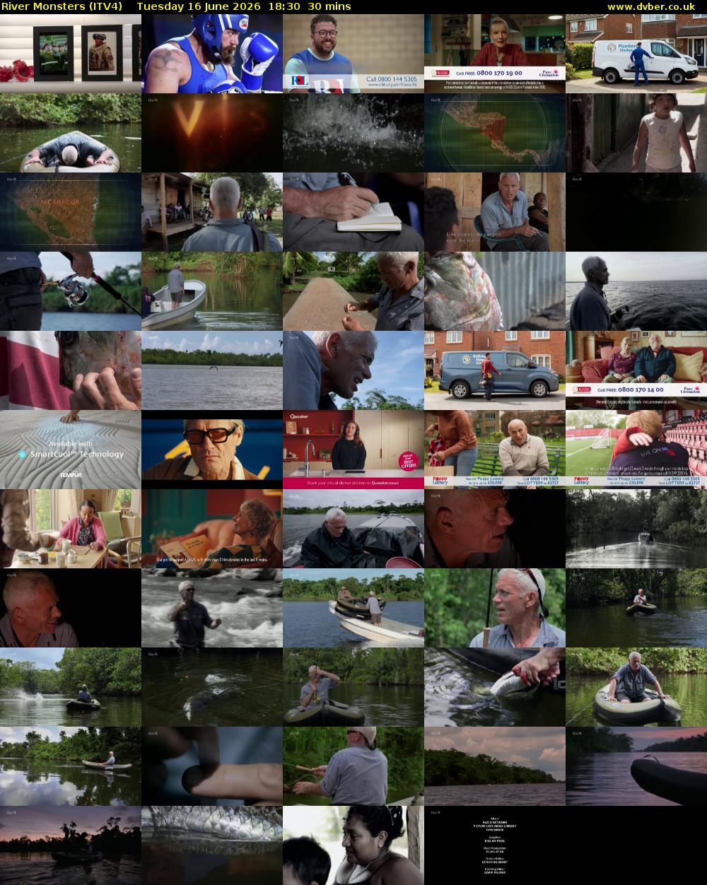 River Monsters (ITV4) Tuesday 16 June 2026 18:30 - 19:00