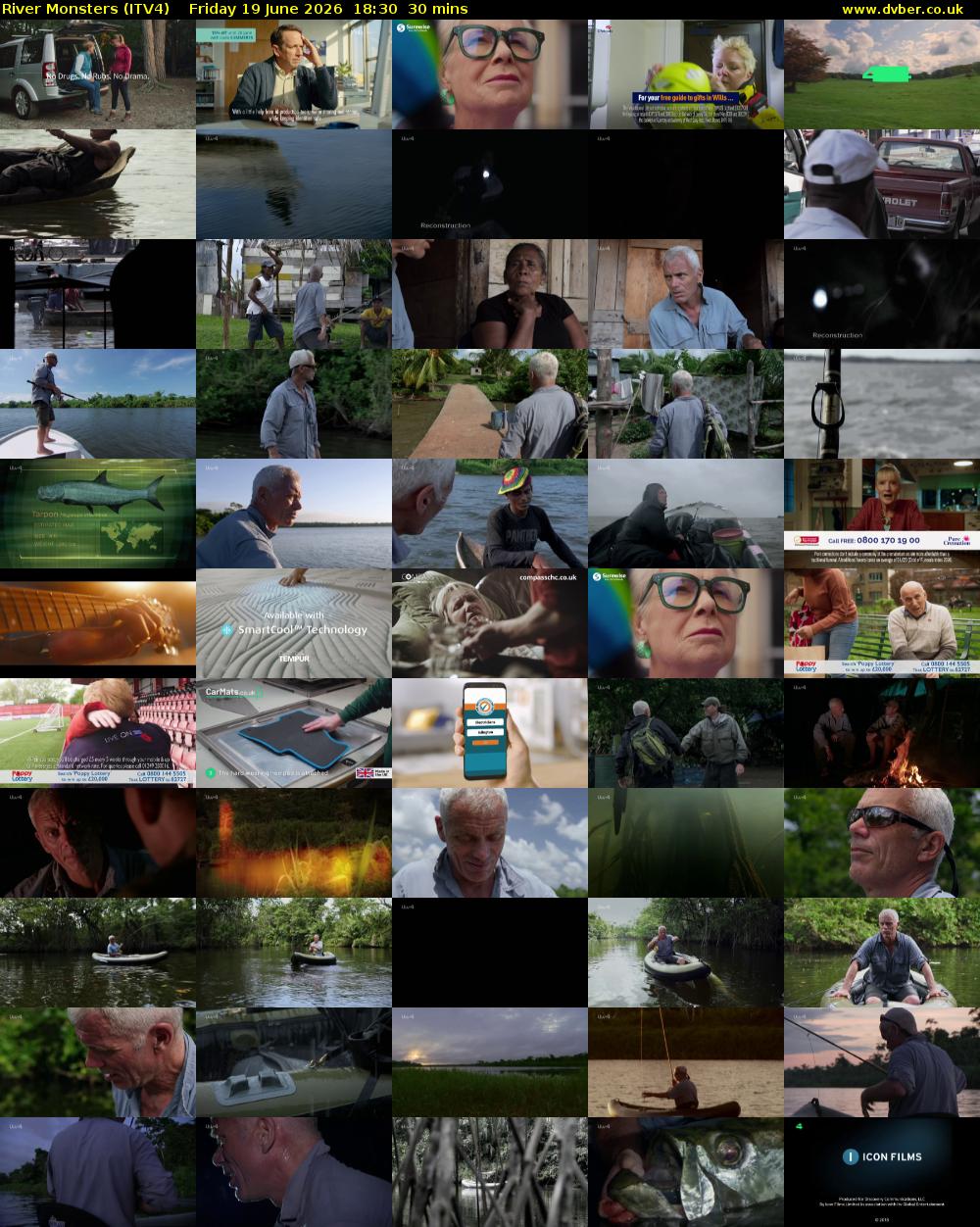 River Monsters (ITV4) Friday 19 June 2026 18:30 - 19:00