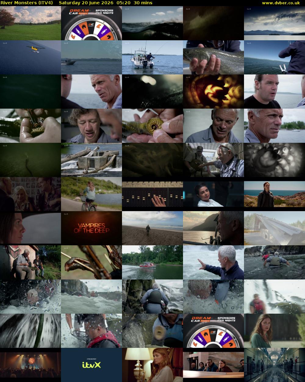 River Monsters (ITV4) Saturday 20 June 2026 05:20 - 05:50