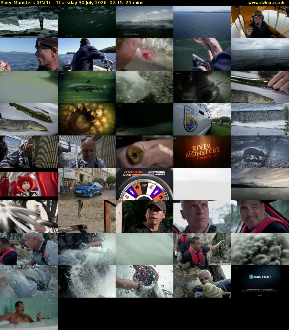 River Monsters (ITV4) Thursday 30 July 2026 02:15 - 02:40