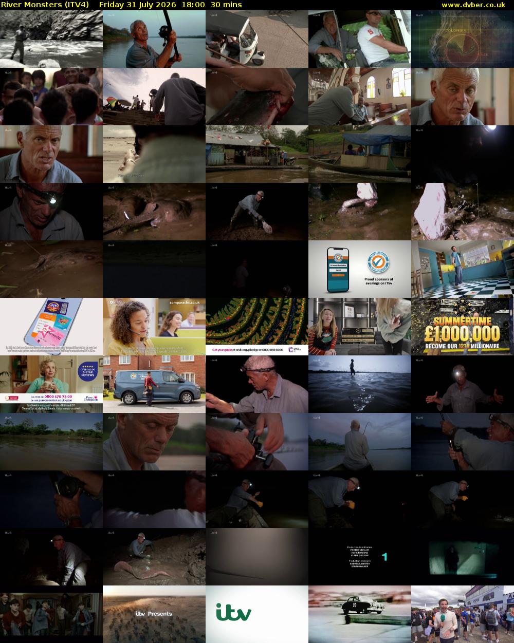 River Monsters (ITV4) Friday 31 July 2026 18:00 - 18:30