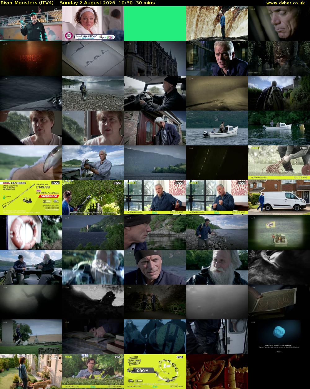 River Monsters (ITV4) Sunday 2 August 2026 10:30 - 11:00