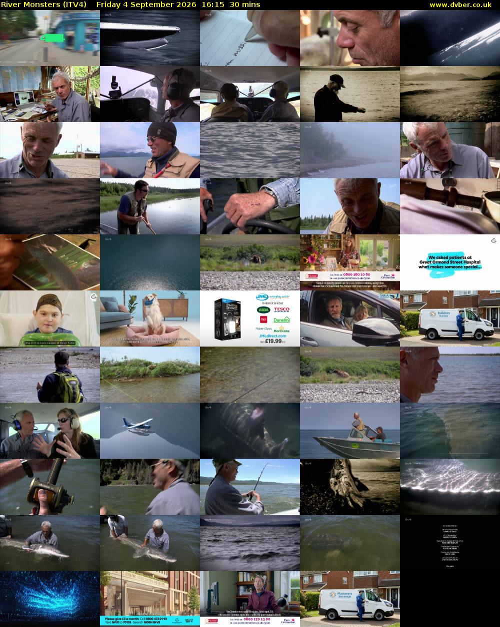 River Monsters (ITV4) Friday 4 September 2026 16:15 - 16:45
