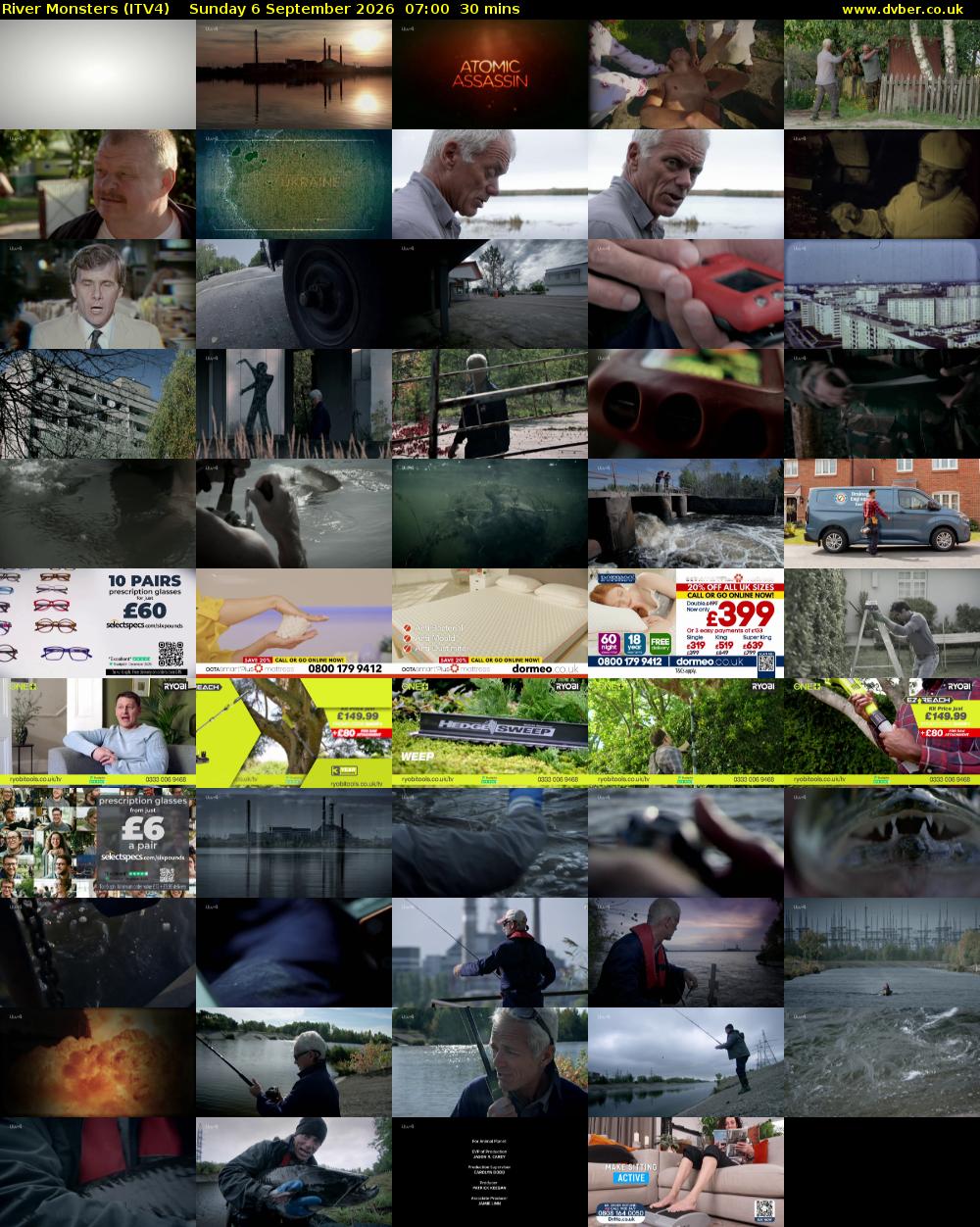 River Monsters (ITV4) Sunday 6 September 2026 07:00 - 07:30