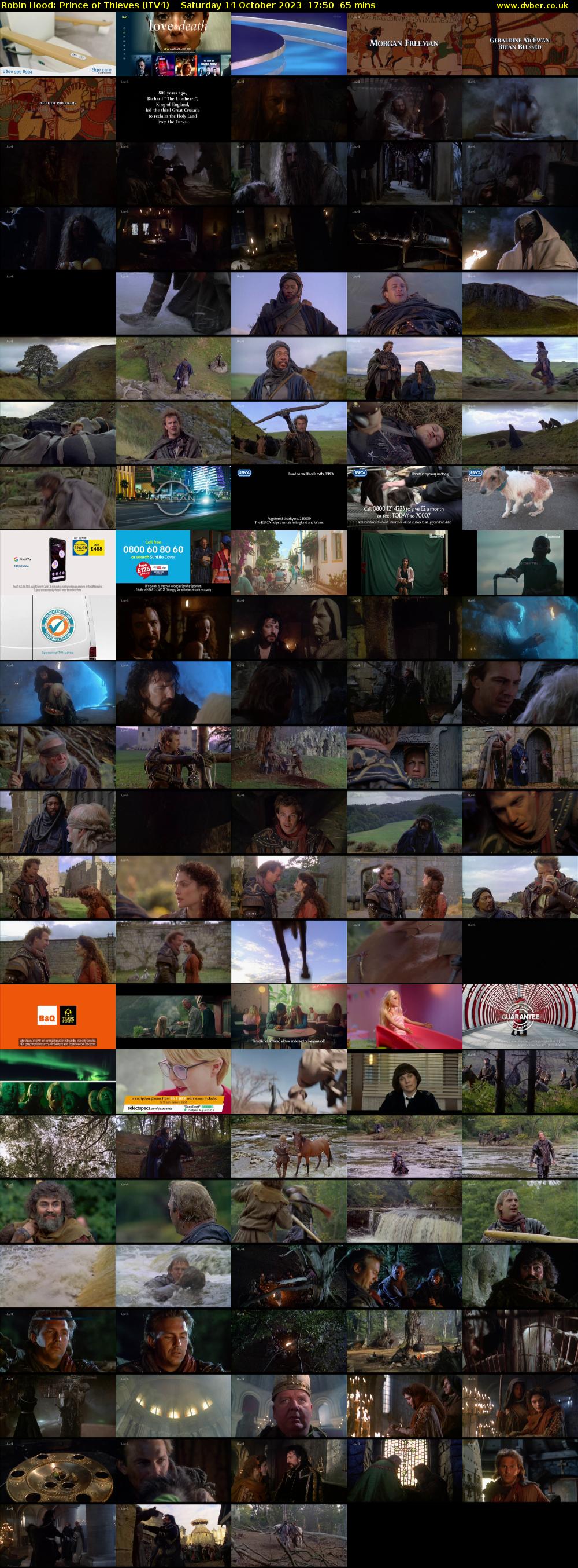 Robin Hood: Prince of Thieves (ITV4) Saturday 14 October 2023 17:50 - 18:55