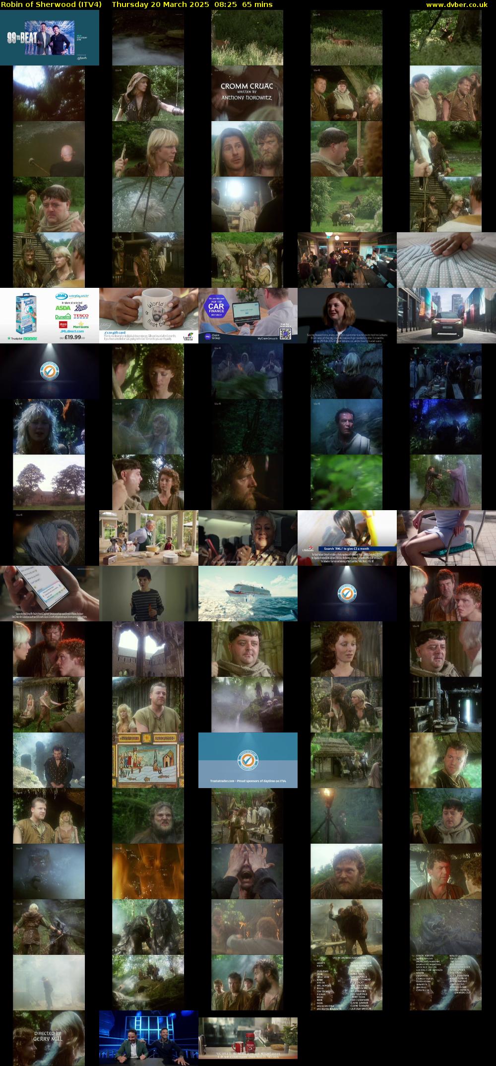 Robin of Sherwood (ITV4) Thursday 20 March 2025 08:25 - 09:30