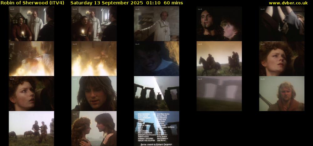 Robin of Sherwood (ITV4) Saturday 13 September 2025 01:10 - 02:10
