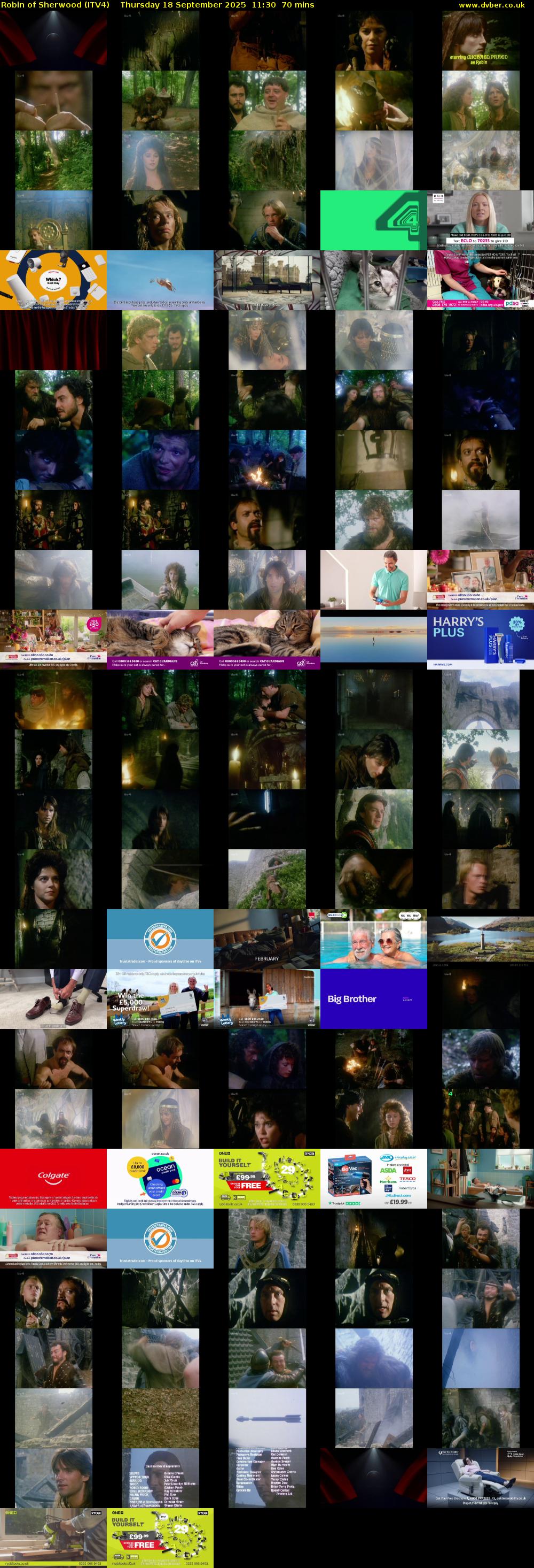 Robin of Sherwood (ITV4) Thursday 18 September 2025 11:30 - 12:40
