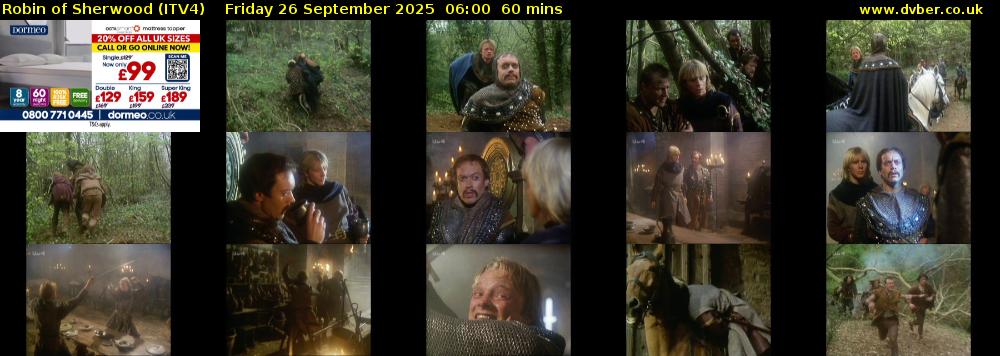 Robin of Sherwood (ITV4) Friday 26 September 2025 06:00 - 07:00