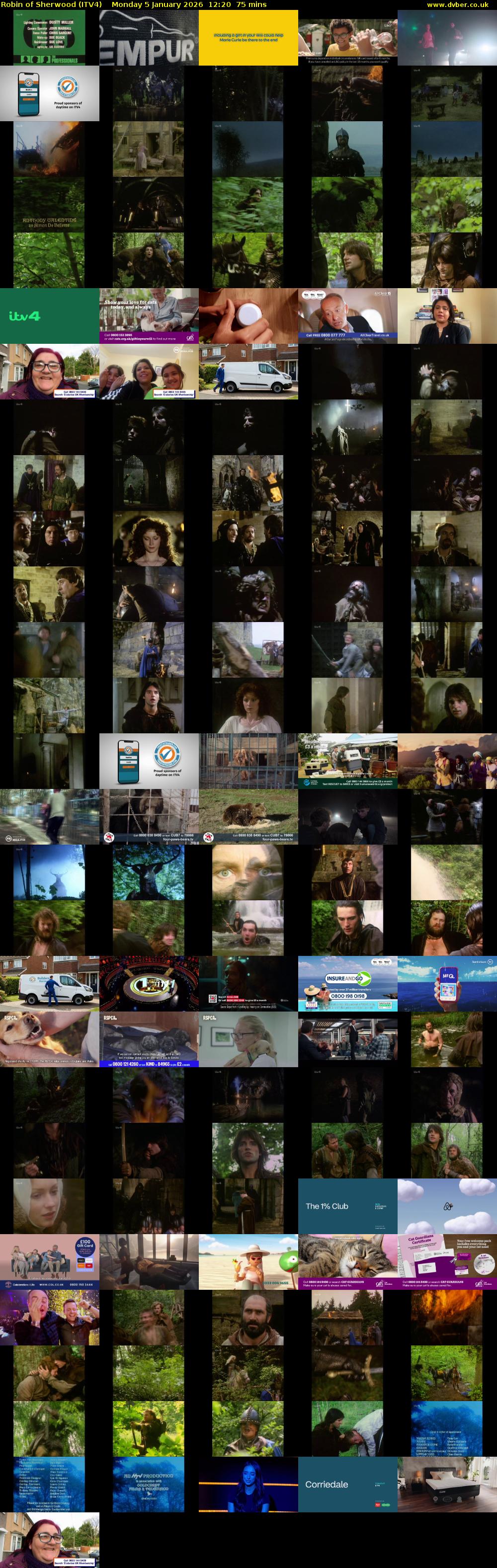 Robin of Sherwood (ITV4) Monday 5 January 2026 12:20 - 13:35