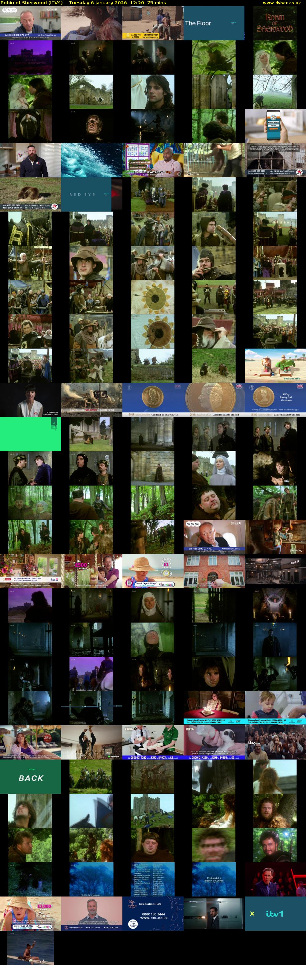 Robin of Sherwood (ITV4) Tuesday 6 January 2026 12:20 - 13:35