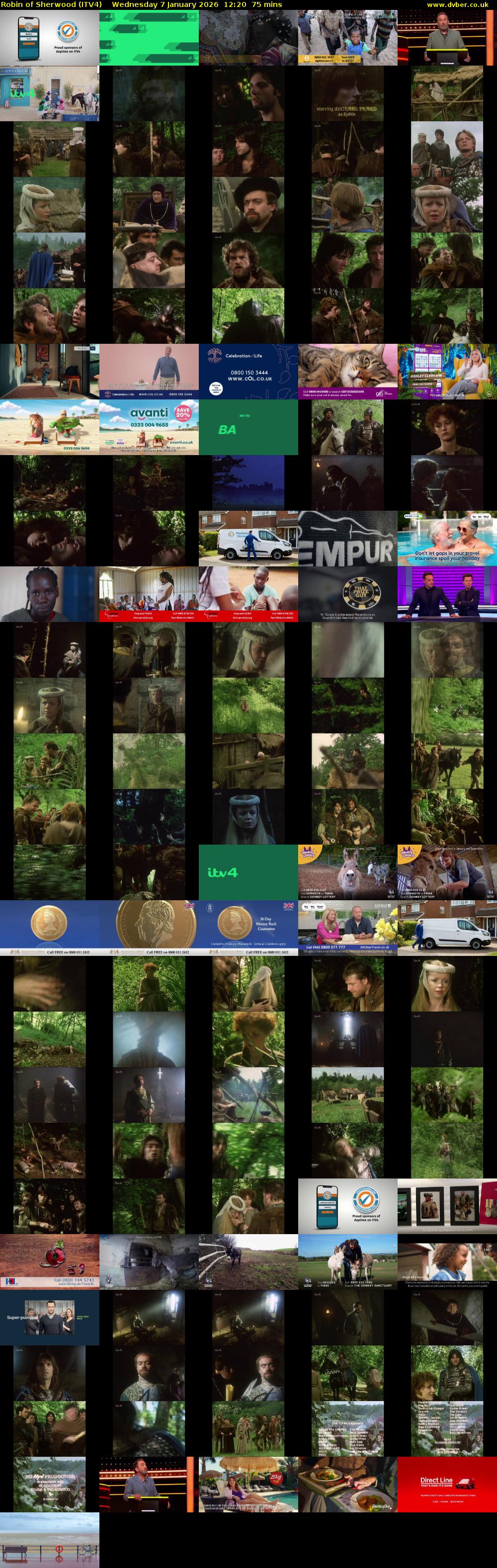 Robin of Sherwood (ITV4) Wednesday 7 January 2026 12:20 - 13:35